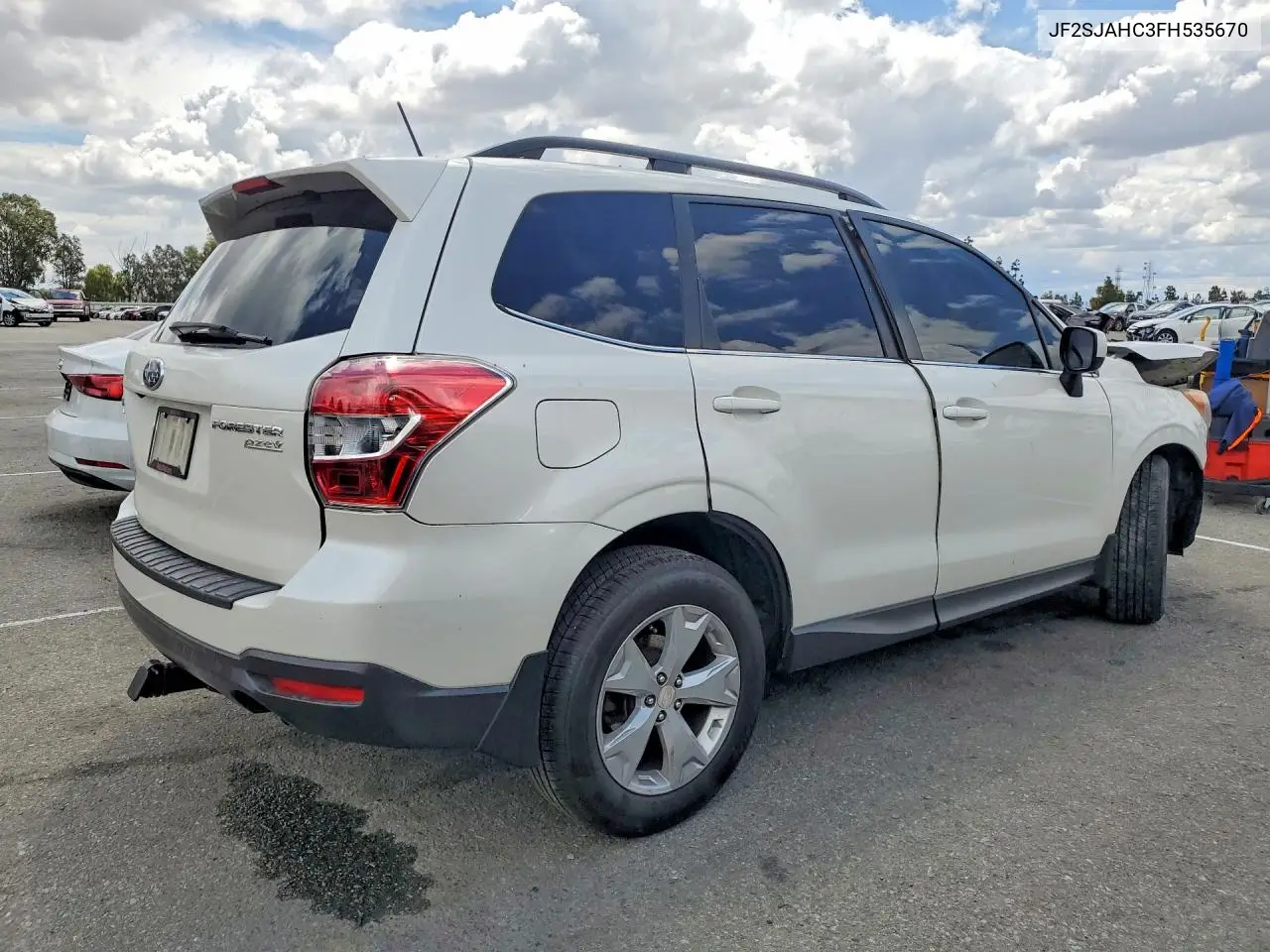2015 SUBARU FORESTER VIN JF2SJAHC3FH535670 — фото 3