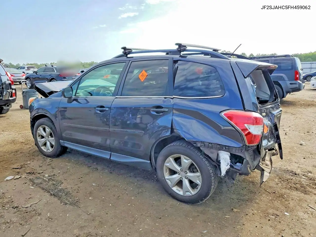 2015 SUBARU FORESTER VIN JF2SJAHC5FH459062 — фото 2