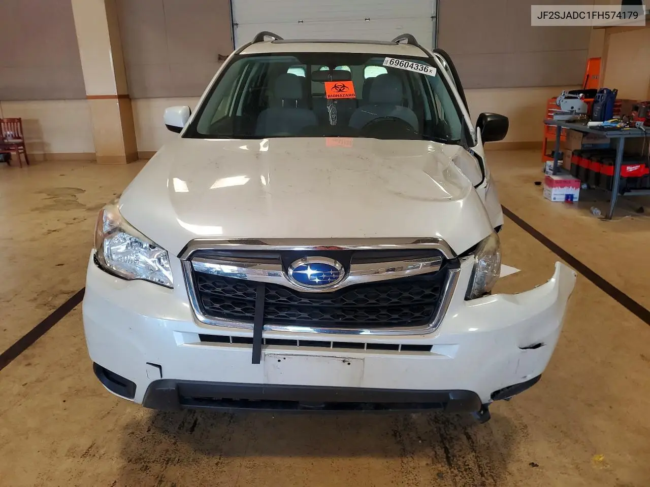 2015 SUBARU FORESTER VIN JF2SJADC1FH574179 — фото 5