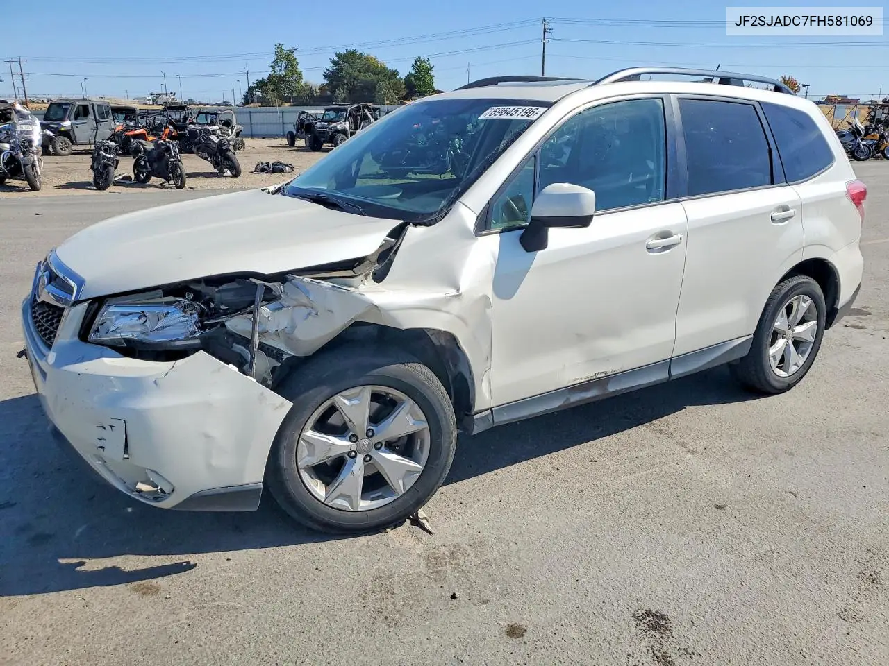 SUBARU FORESTER 2015, VIN JF2SJADC7FH581069