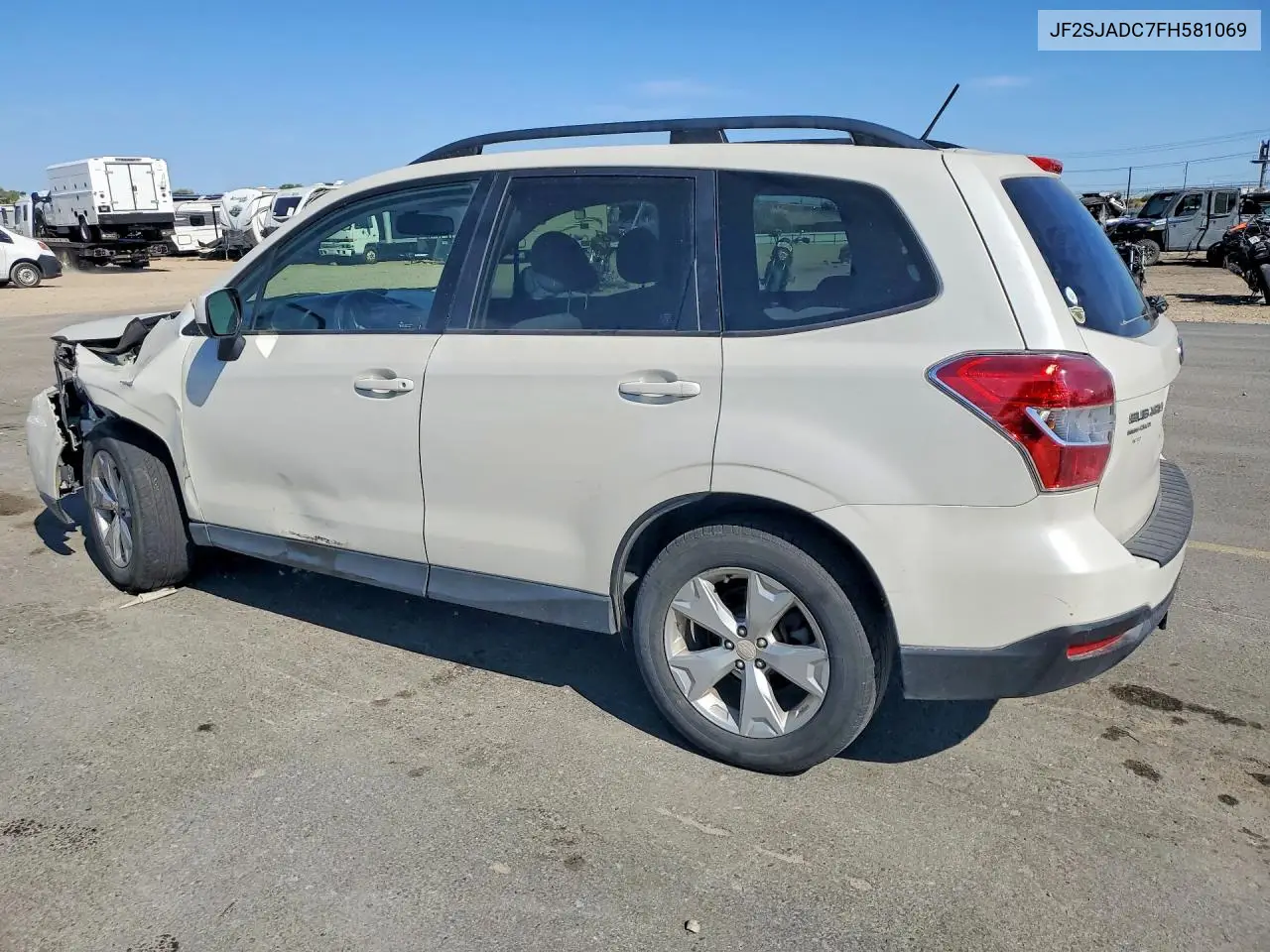 2015 SUBARU FORESTER VIN JF2SJADC7FH581069 — фото 2