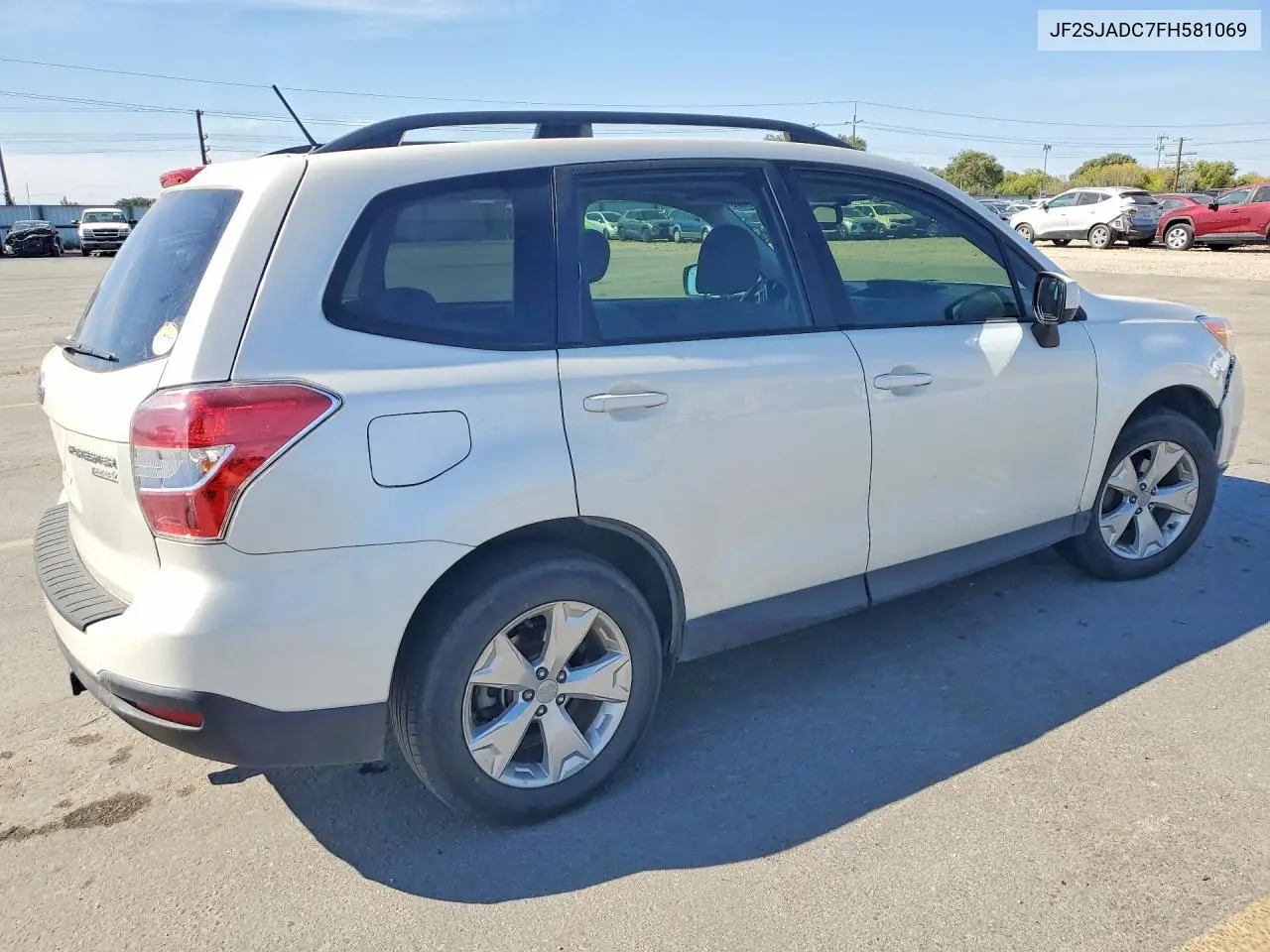 2015 SUBARU FORESTER VIN JF2SJADC7FH581069 — фото 3