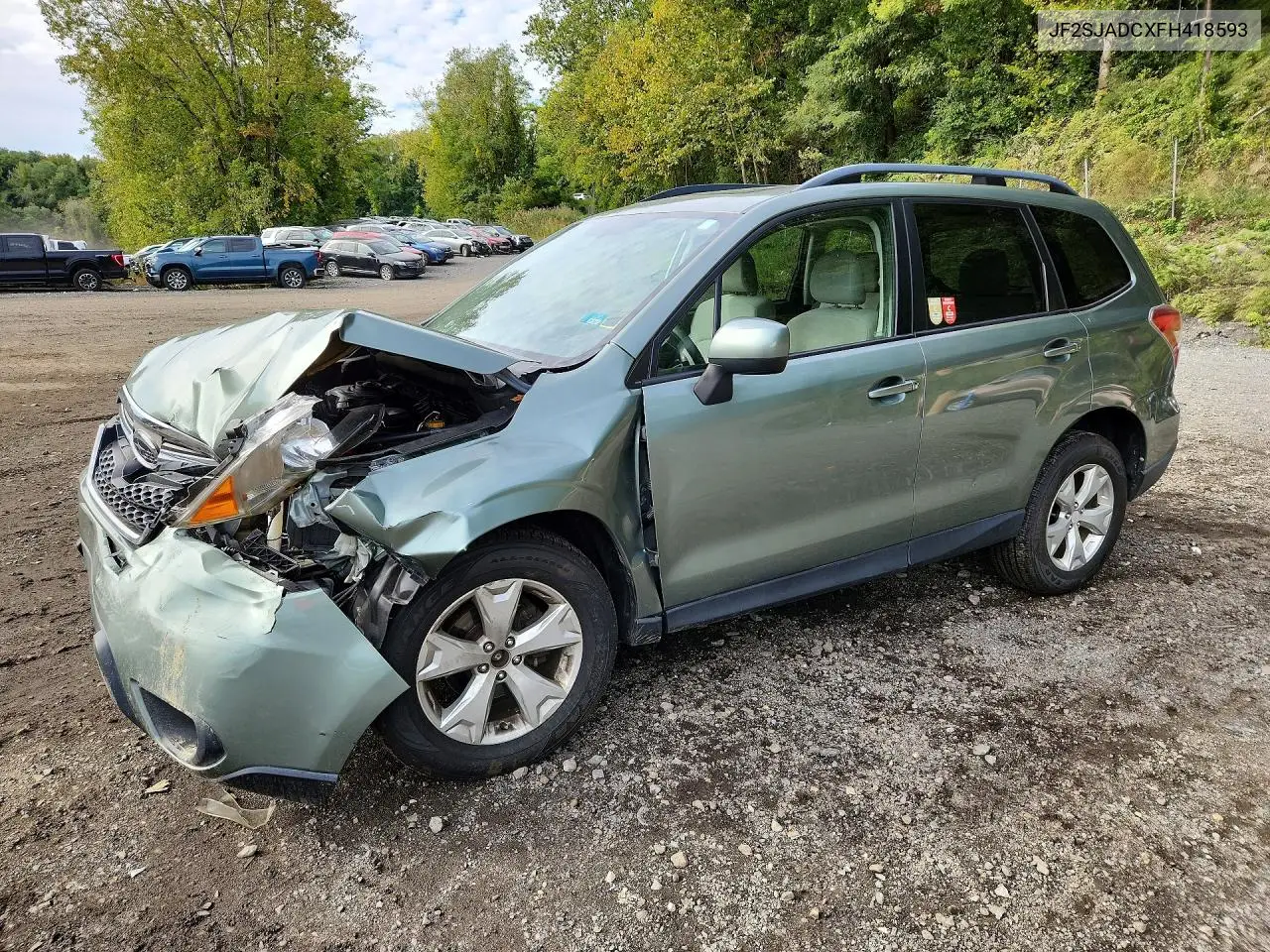 SUBARU FORESTER 2015, VIN JF2SJADCXFH418593