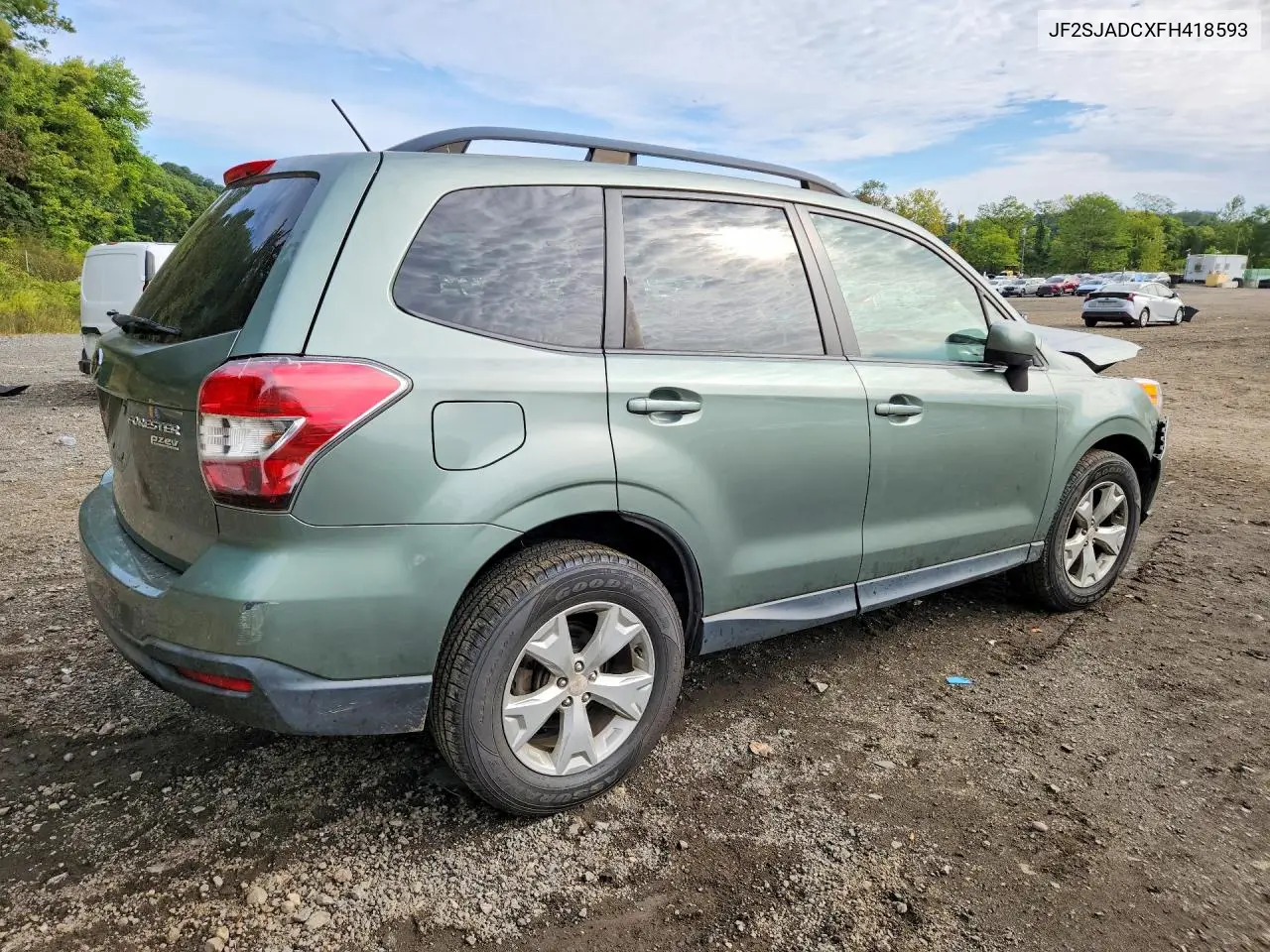 2015 SUBARU FORESTER VIN JF2SJADCXFH418593 — фото 3