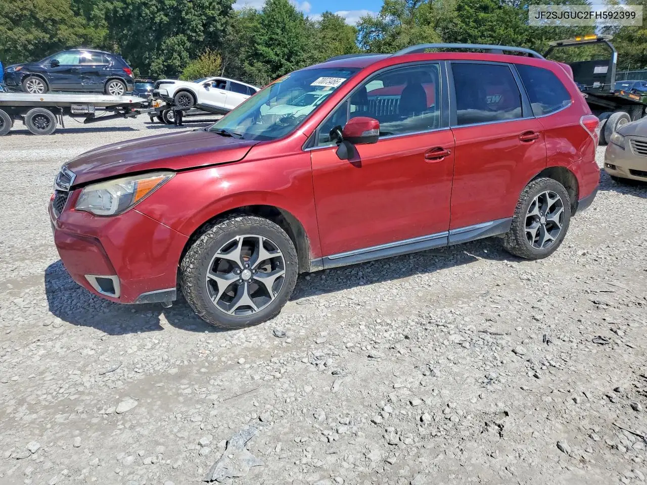 SUBARU FORESTER 2015, VIN JF2SJGUC2FH592399