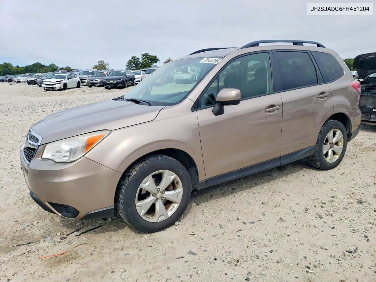SUBARU FORESTER 2015, VIN JF2SJADC6FH451204