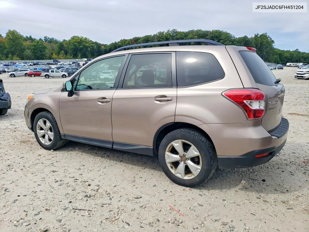2015 SUBARU FORESTER VIN JF2SJADC6FH451204 — фото 2