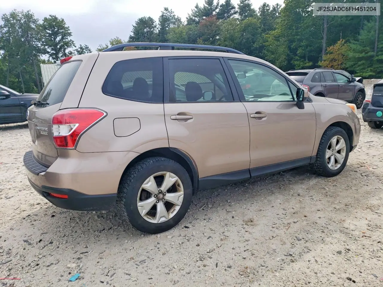 2015 SUBARU FORESTER VIN JF2SJADC6FH451204 — фото 3