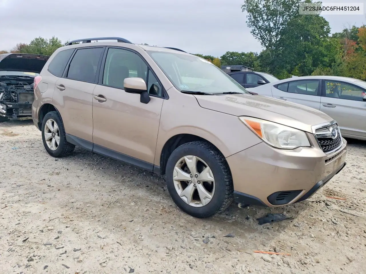2015 SUBARU FORESTER VIN JF2SJADC6FH451204 — фото 4