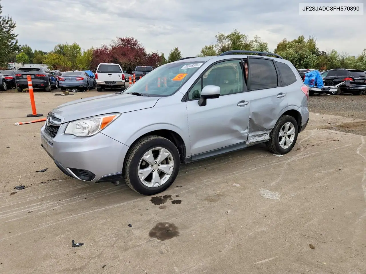 SUBARU FORESTER 2015, VIN JF2SJADC8FH570890