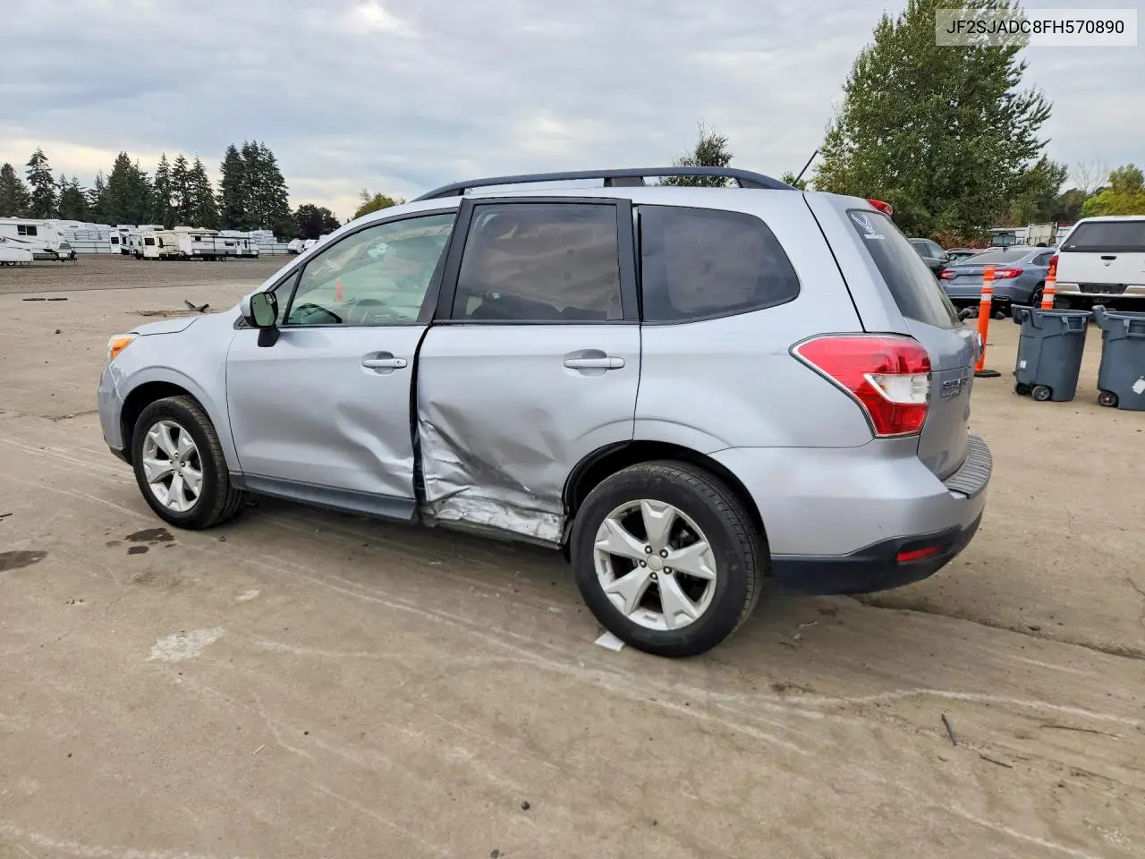 2015 SUBARU FORESTER VIN JF2SJADC8FH570890 — фото 2