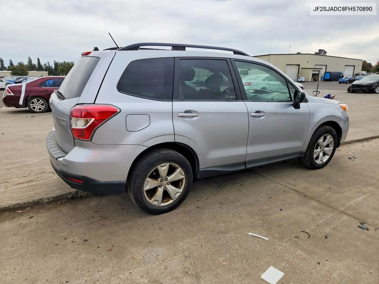 2015 SUBARU FORESTER VIN JF2SJADC8FH570890 — фото 3
