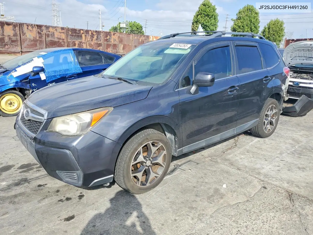 SUBARU FORESTER 2015, VIN JF2SJGDC3FH491260