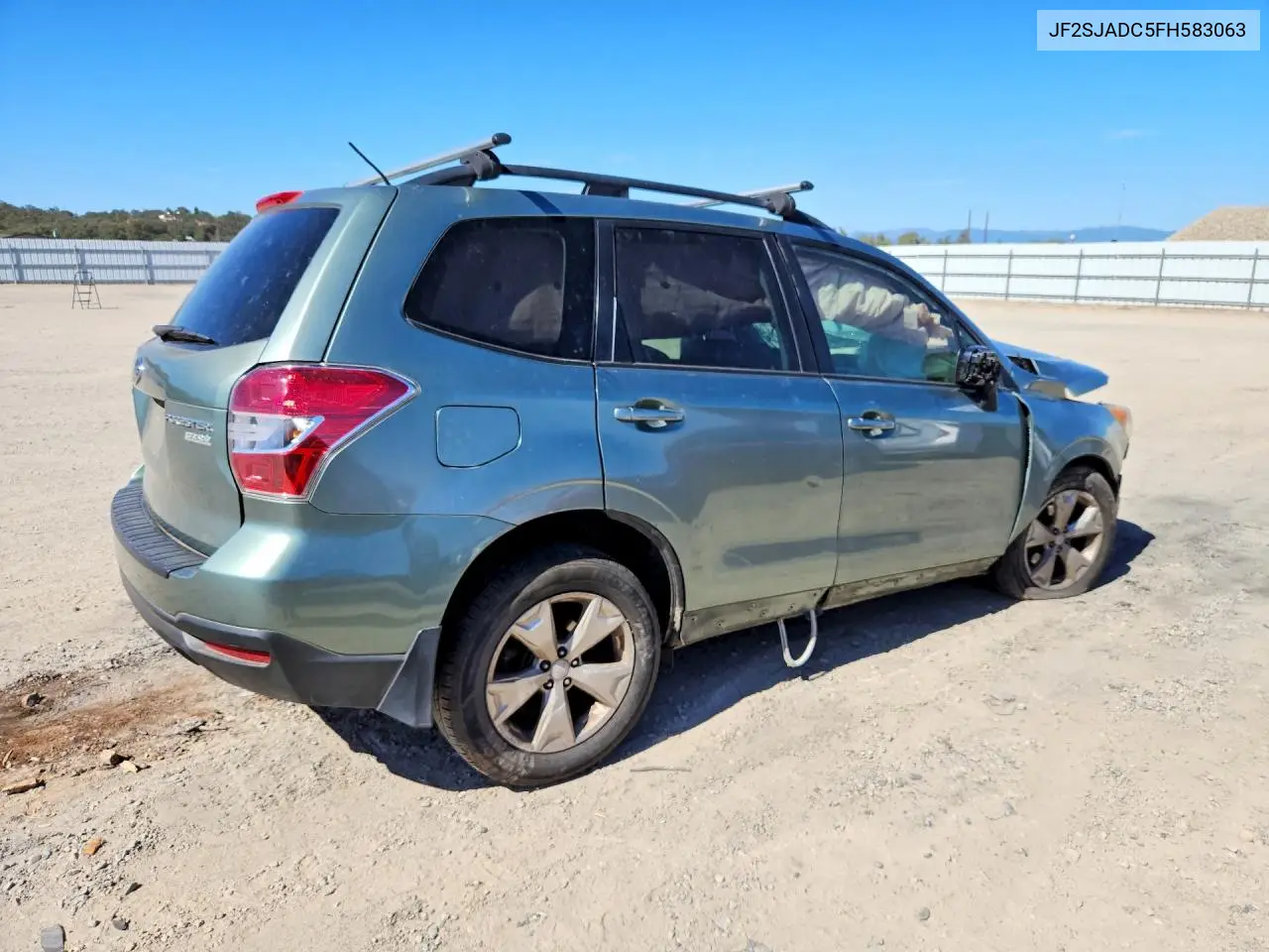 2015 SUBARU FORESTER VIN JF2SJADC5FH583063 — фото 3