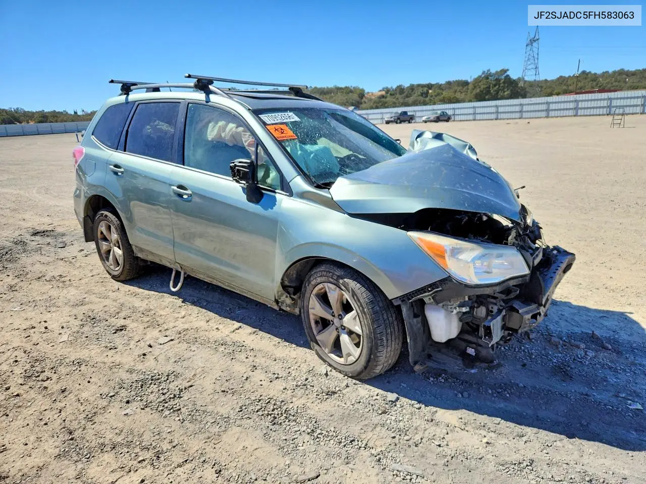 2015 SUBARU FORESTER VIN JF2SJADC5FH583063 — фото 4