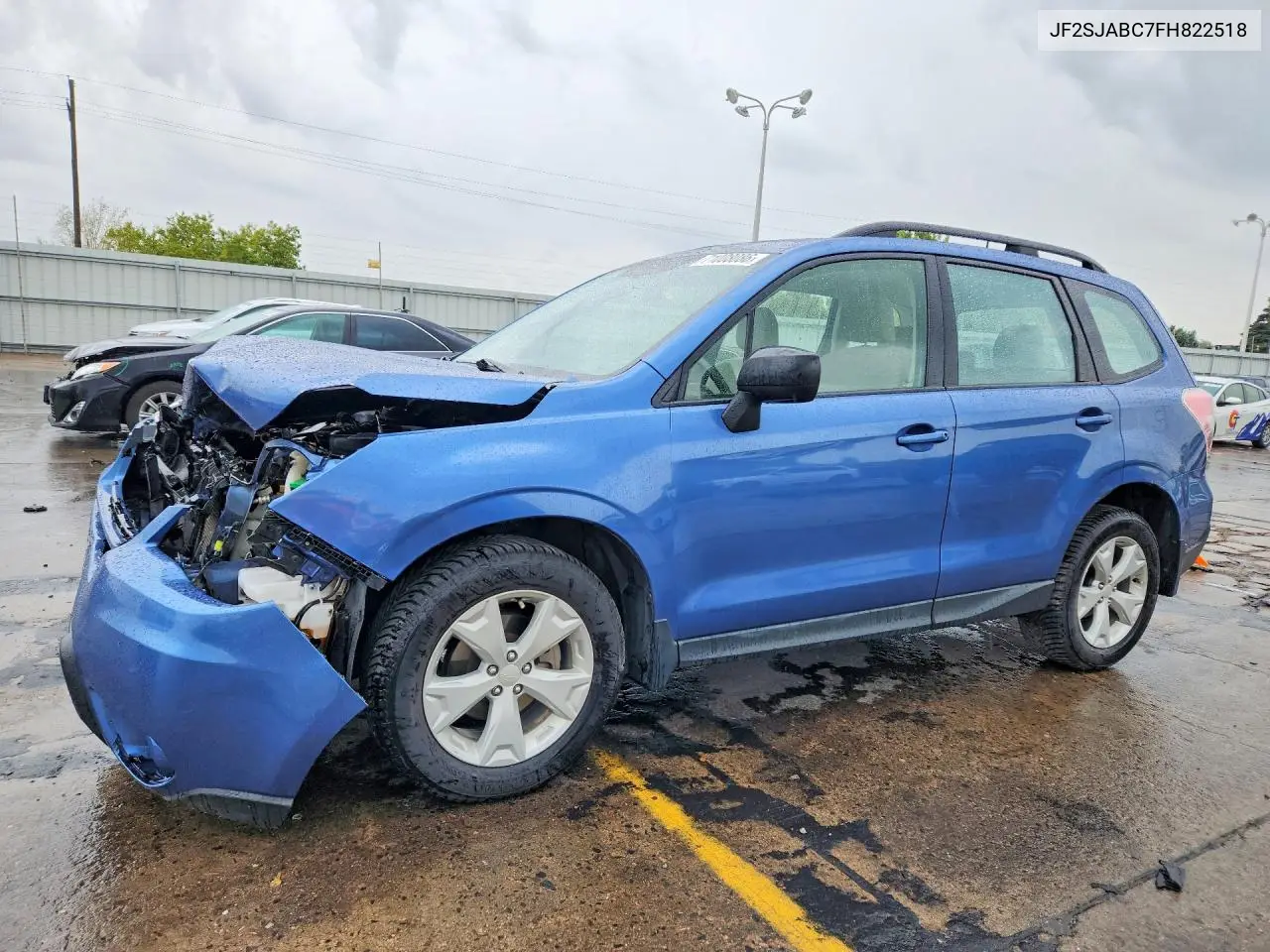 SUBARU FORESTER 2015, VIN JF2SJABC7FH822518