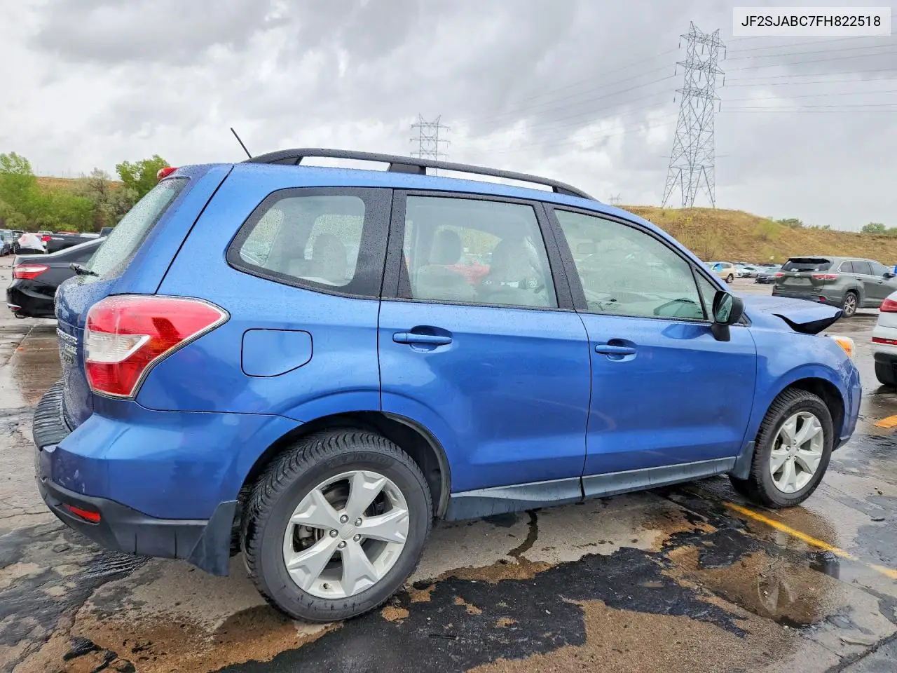 2015 SUBARU FORESTER VIN JF2SJABC7FH822518 — фото 3
