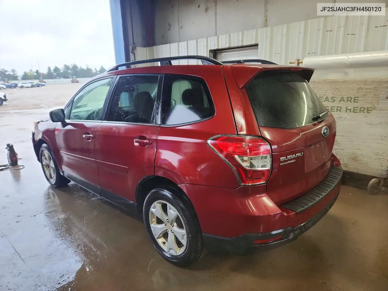 2015 SUBARU FORESTER VIN JF2SJAHC3FH450120 — фото 2