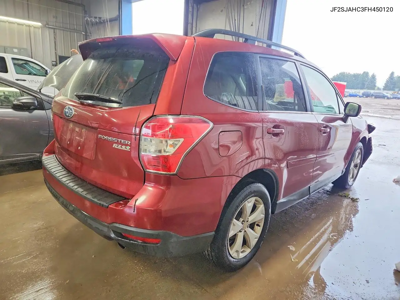 2015 SUBARU FORESTER VIN JF2SJAHC3FH450120 — фото 3