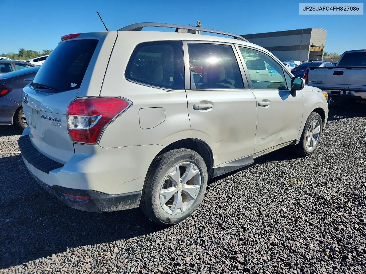 2015 SUBARU FORESTER VIN JF2SJAFC4FH827086 — фото 3