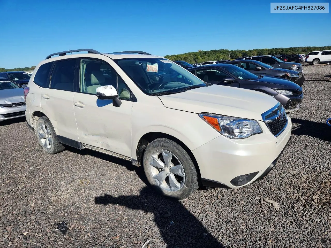 2015 SUBARU FORESTER VIN JF2SJAFC4FH827086 — фото 4