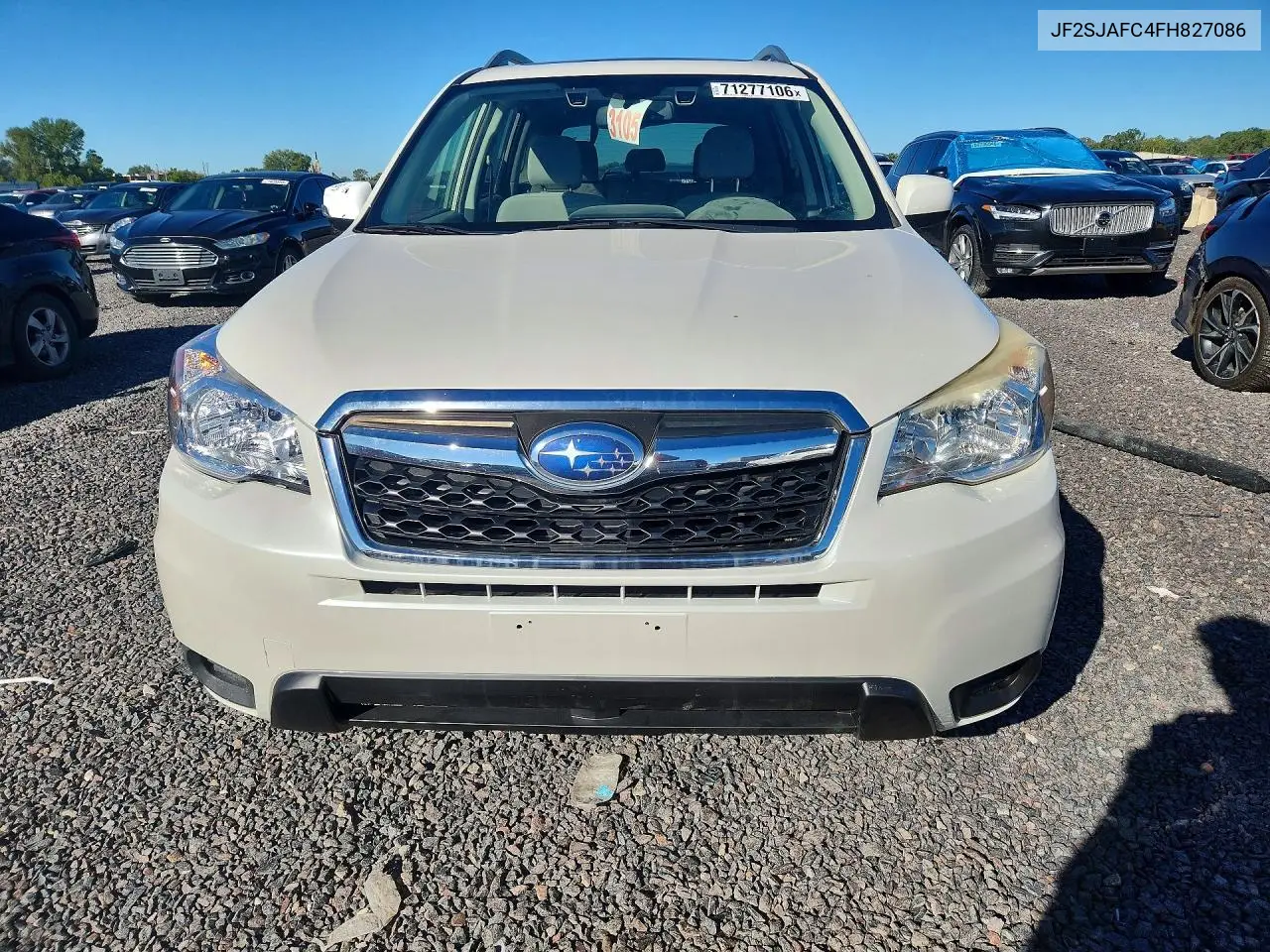 2015 SUBARU FORESTER VIN JF2SJAFC4FH827086 — фото 5