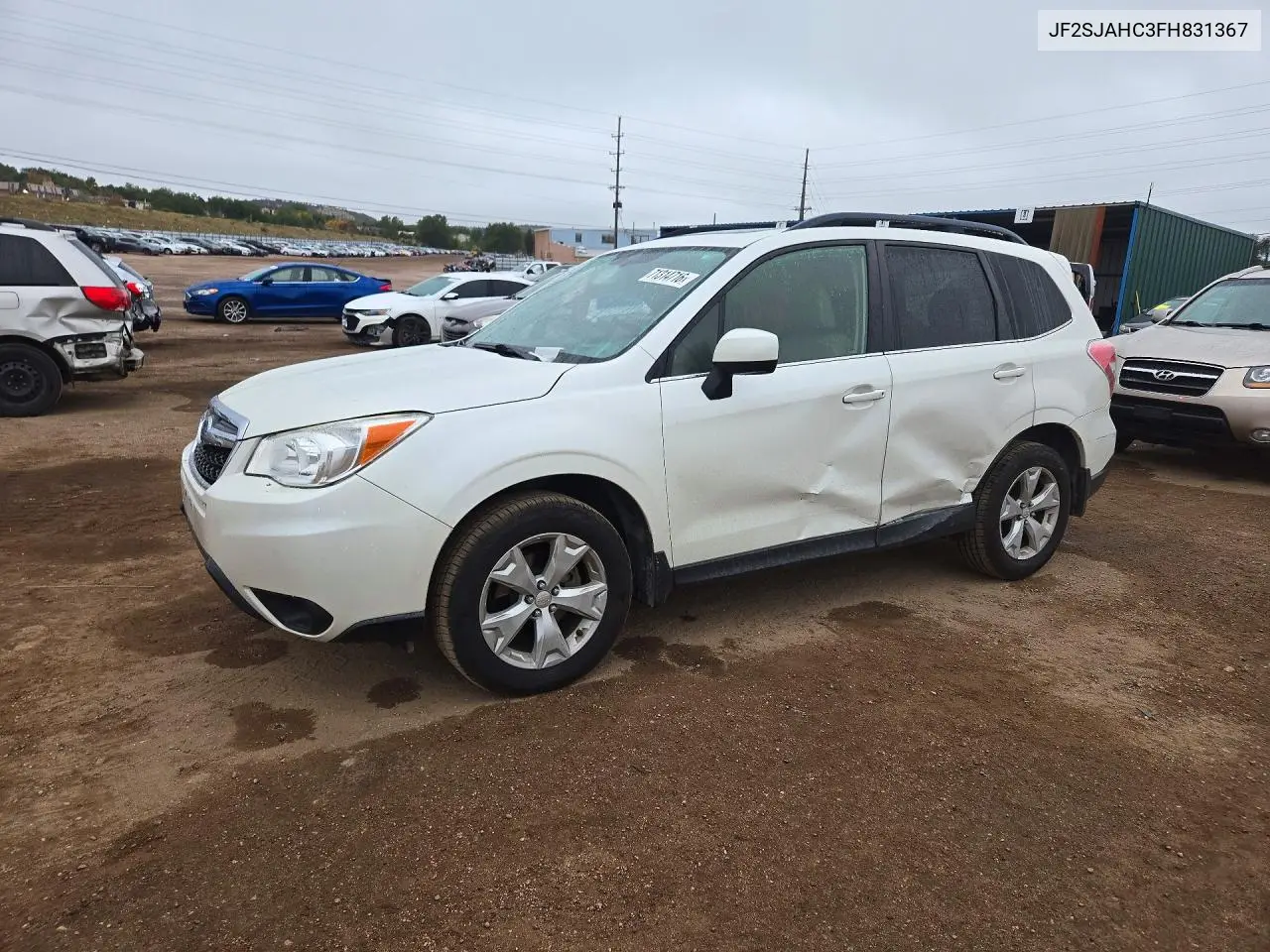 SUBARU FORESTER 2015, VIN JF2SJAHC3FH831367
