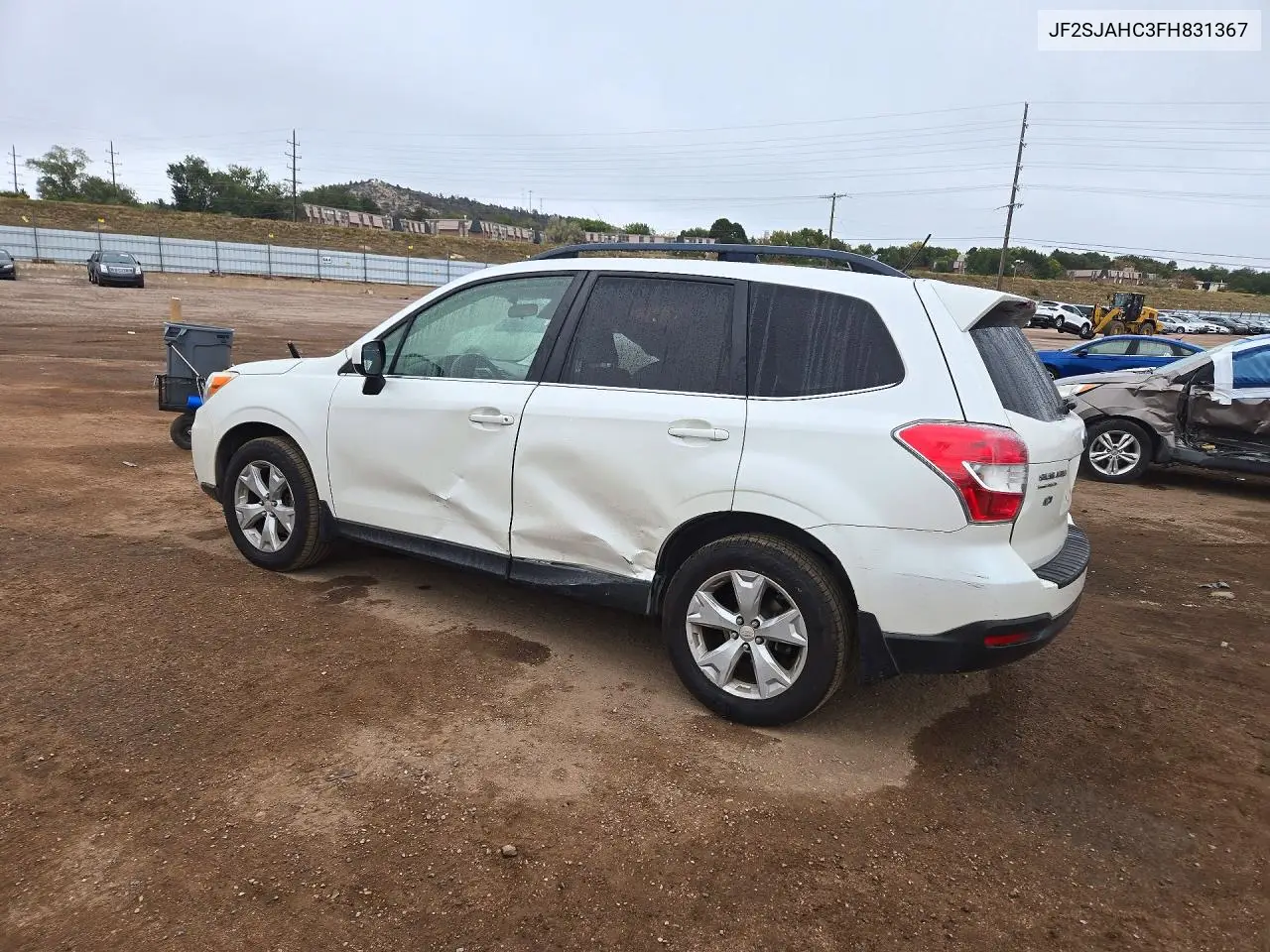 2015 SUBARU FORESTER VIN JF2SJAHC3FH831367 — фото 2
