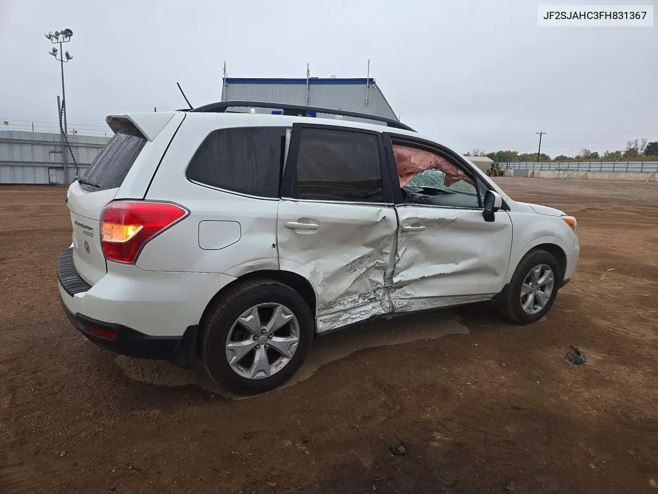 2015 SUBARU FORESTER VIN JF2SJAHC3FH831367 — фото 3