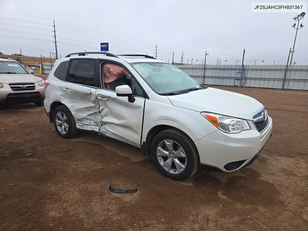 2015 SUBARU FORESTER VIN JF2SJAHC3FH831367 — фото 4