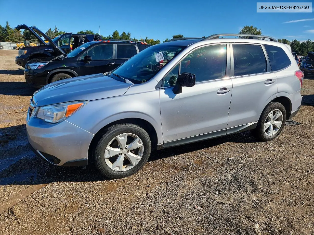 SUBARU FORESTER 2015, VIN JF2SJAHCXFH826750