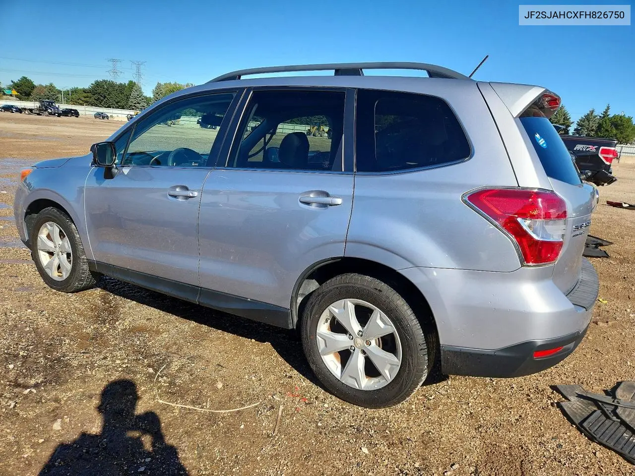 2015 SUBARU FORESTER VIN JF2SJAHCXFH826750 — фото 2