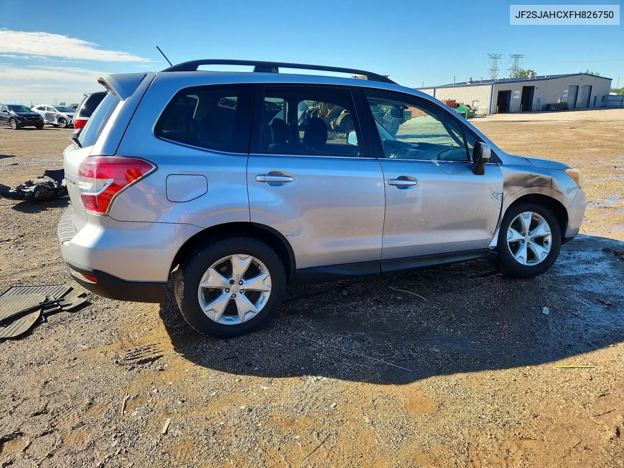 2015 SUBARU FORESTER VIN JF2SJAHCXFH826750 — фото 3
