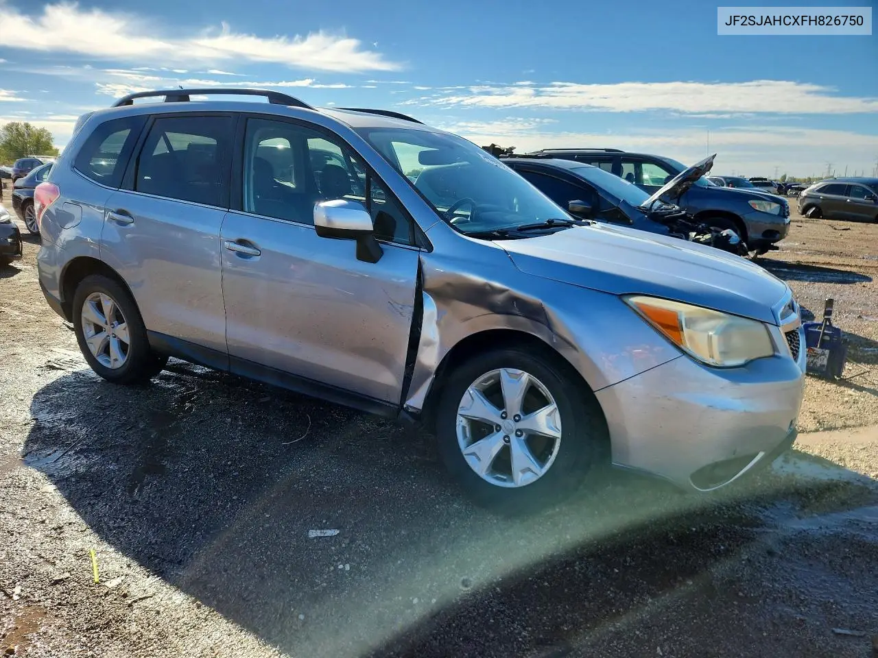 2015 SUBARU FORESTER VIN JF2SJAHCXFH826750 — фото 4