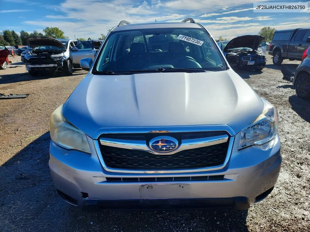 2015 SUBARU FORESTER VIN JF2SJAHCXFH826750 — фото 5