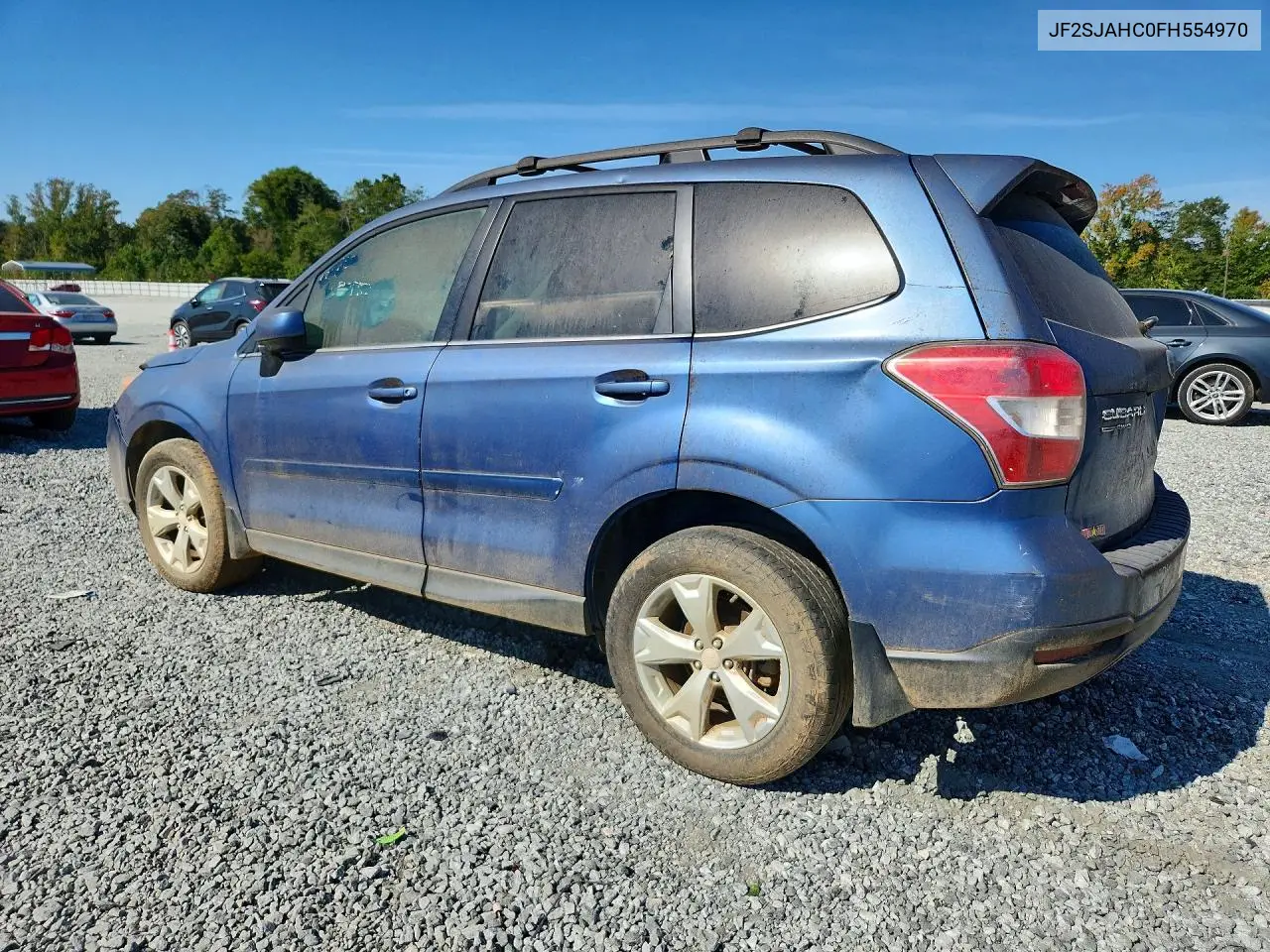 2015 SUBARU FORESTER VIN JF2SJAHC0FH554970 — фото 2