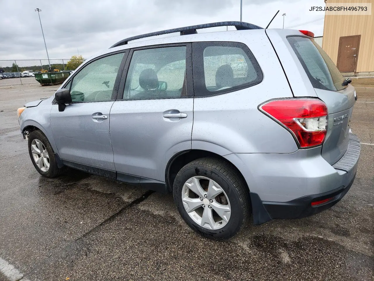 2015 SUBARU FORESTER VIN JF2SJABC8FH496793 — фото 2