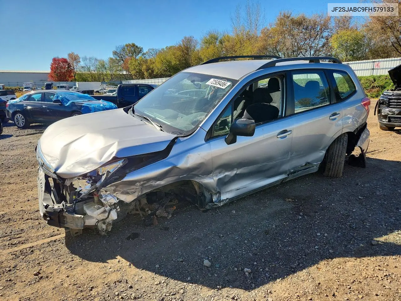 SUBARU FORESTER 2015, VIN JF2SJABC9FH579133