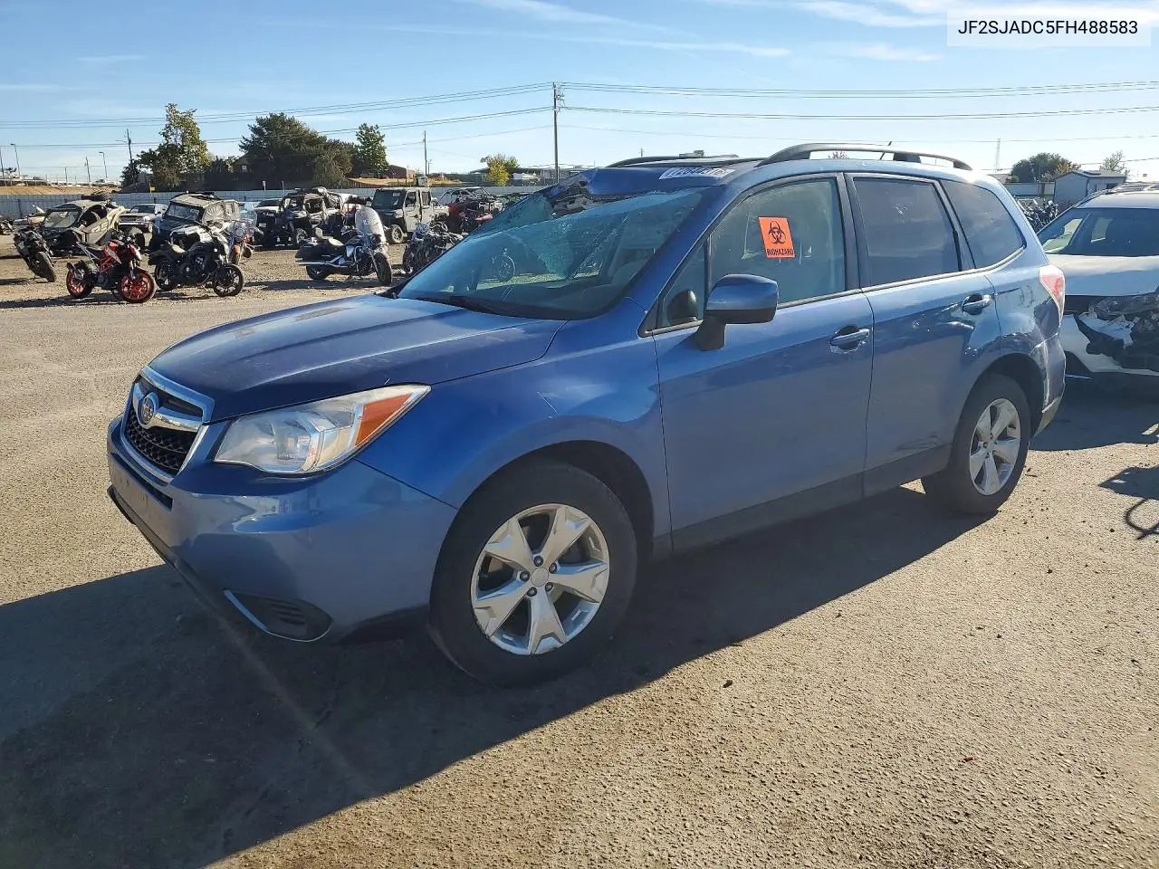 SUBARU FORESTER 2015, VIN JF2SJADC5FH488583