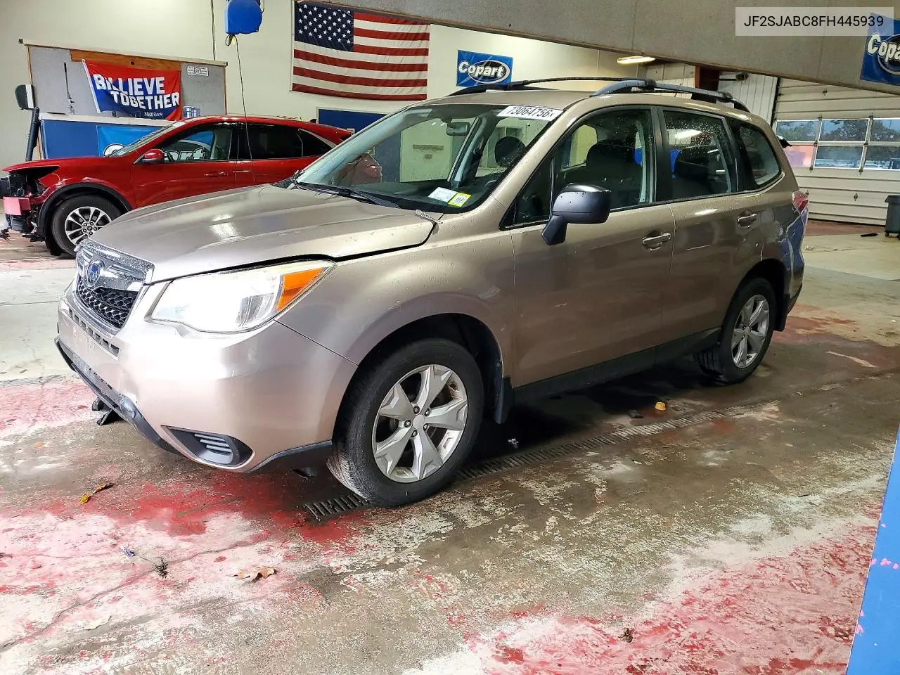 SUBARU FORESTER 2015, VIN JF2SJABC8FH445939