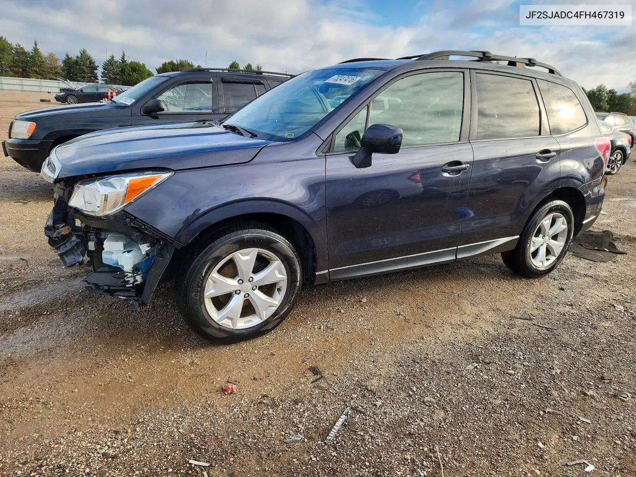 SUBARU FORESTER 2015, VIN JF2SJADC4FH467319