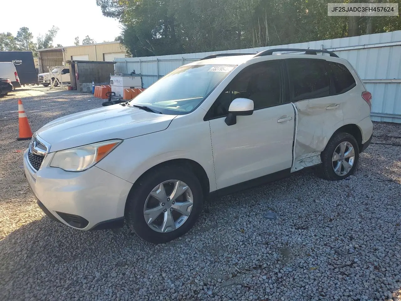 2015 SUBARU FORESTER VIN JF2SJADC3FH457624 — фото 2
