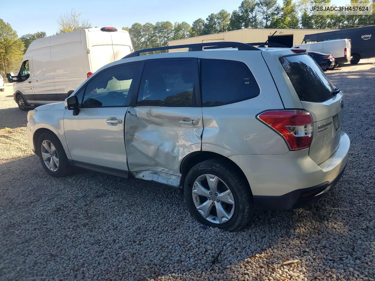 2015 SUBARU FORESTER VIN JF2SJADC3FH457624 — фото 3