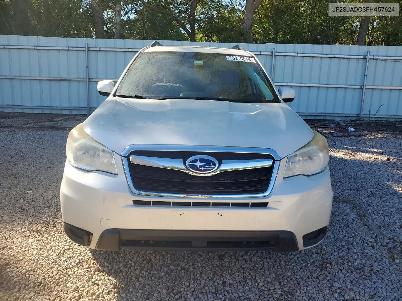 SUBARU FORESTER 2015, VIN JF2SJADC3FH457624