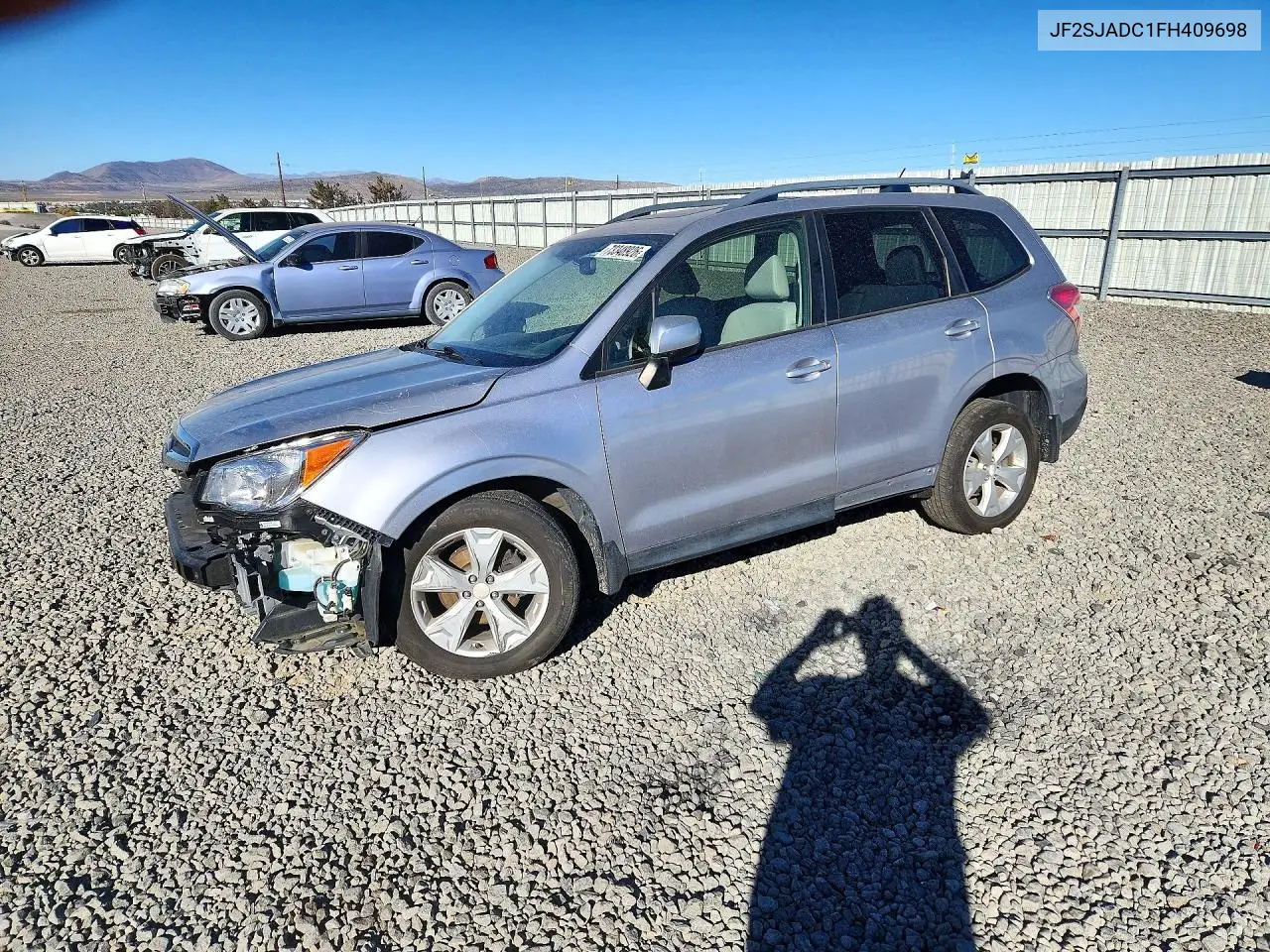 SUBARU FORESTER 2015, VIN JF2SJADC1FH409698