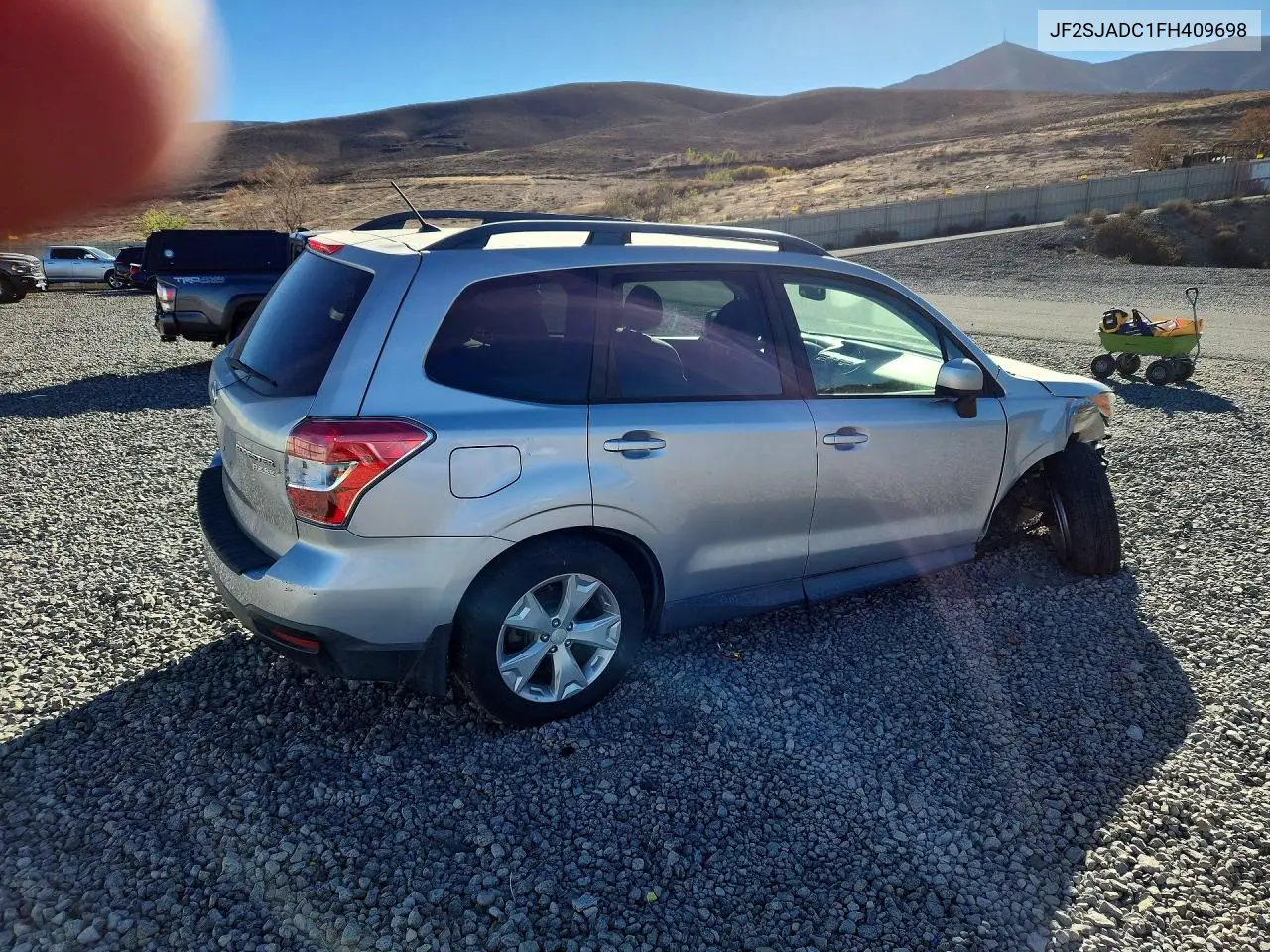 2015 SUBARU FORESTER VIN JF2SJADC1FH409698 — фото 3