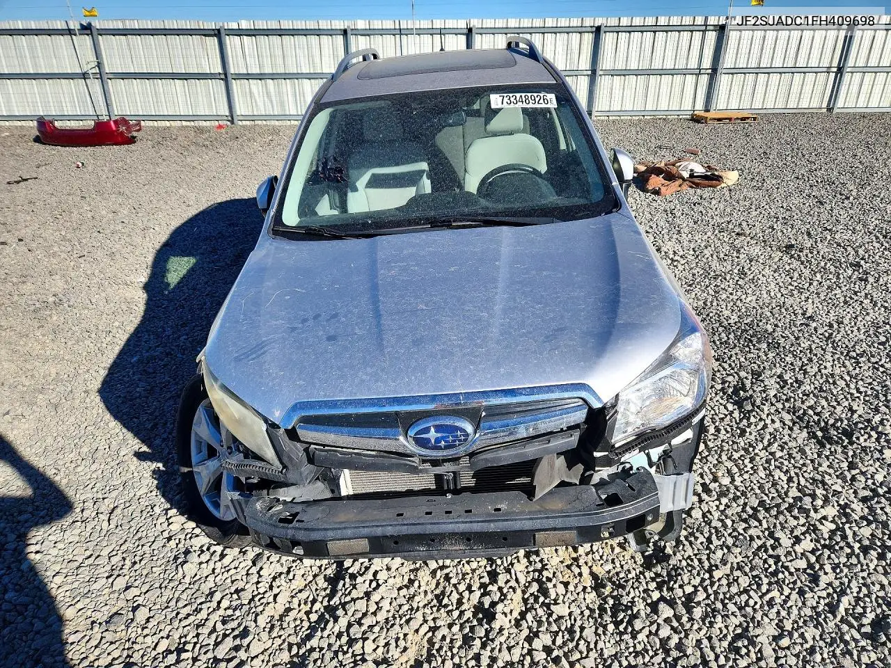 2015 SUBARU FORESTER VIN JF2SJADC1FH409698 — фото 5