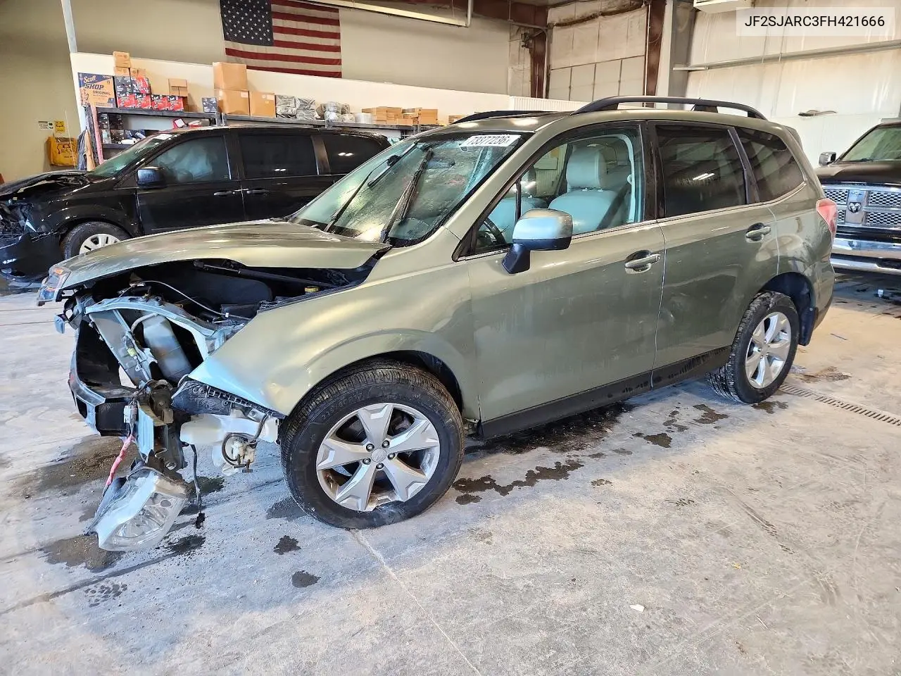 SUBARU FORESTER 2015, VIN JF2SJARC3FH421666