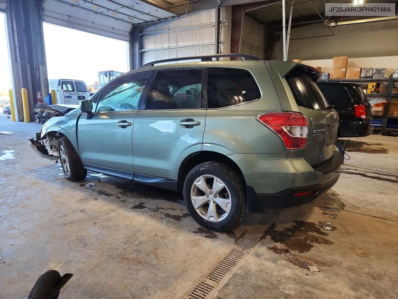 2015 SUBARU FORESTER VIN JF2SJARC3FH421666 — фото 2