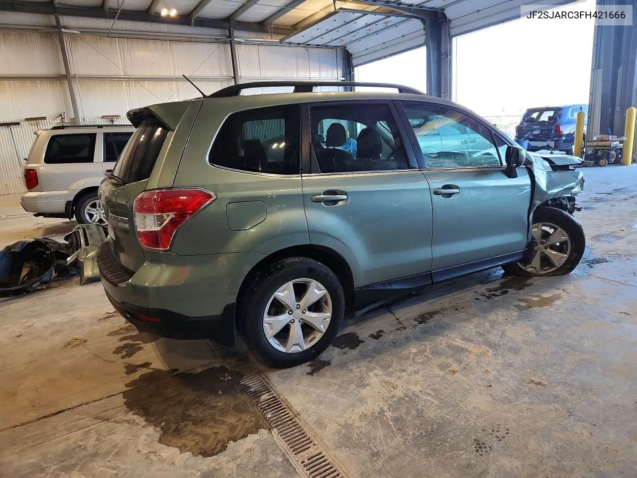 2015 SUBARU FORESTER VIN JF2SJARC3FH421666 — фото 3